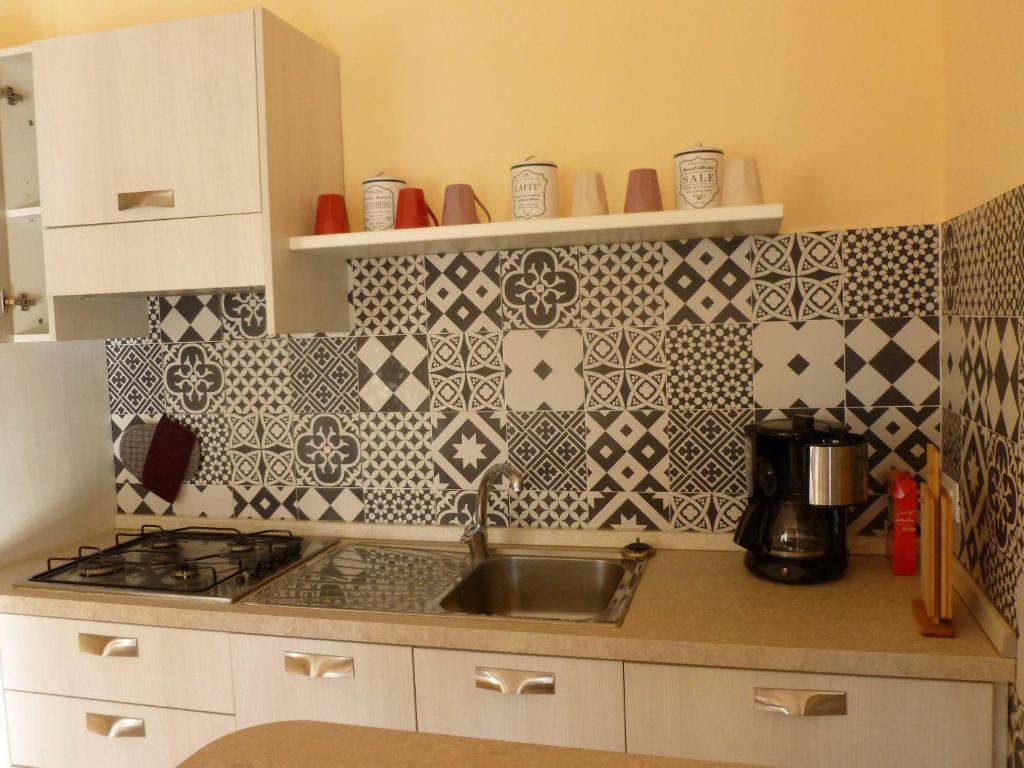 Kuchyň nebo kuchyňský kout v ubytování Casa Teodoro - Gelsomino, Ulivi & Orchidea