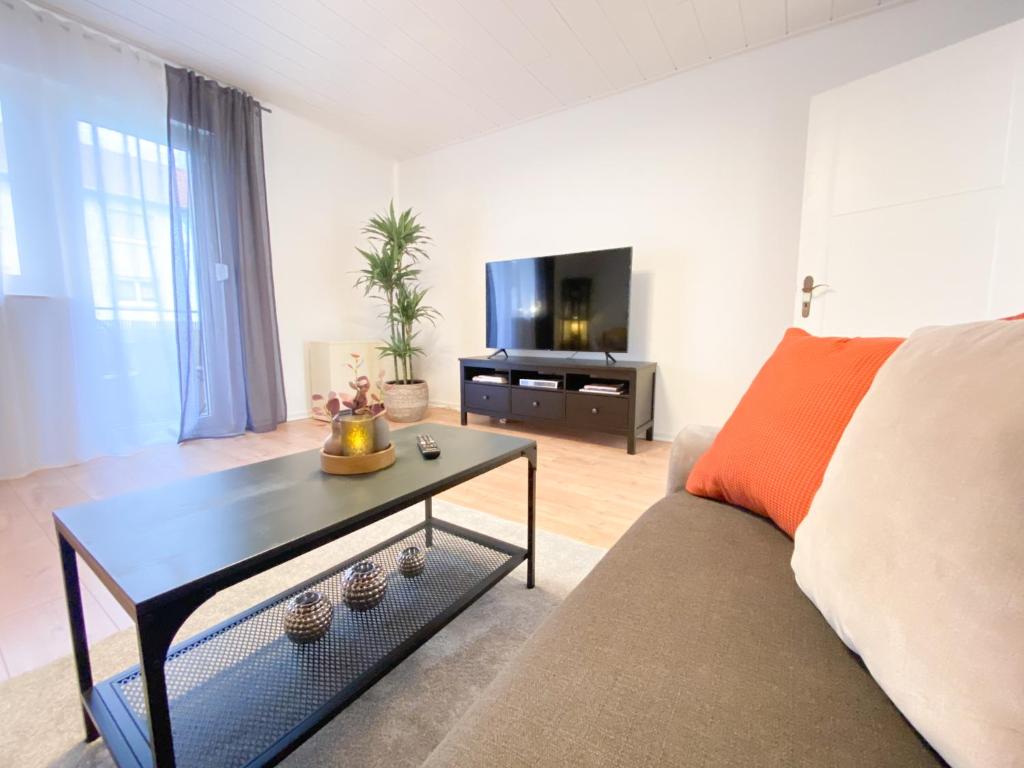 TV a/nebo společenská místnost v ubytování Apartment Mozart