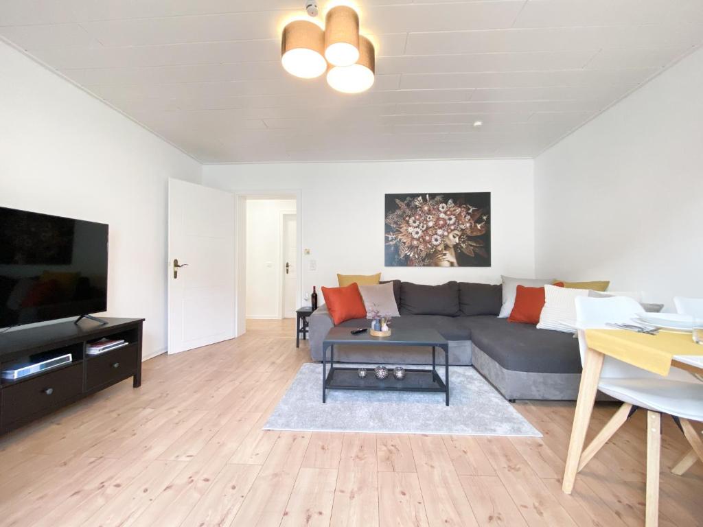 TV a/nebo společenská místnost v ubytování Apartment Mozart