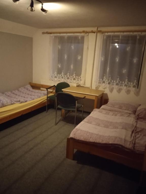 Postel nebo postele na pokoji v ubytování Chalupa Bob a Bobek