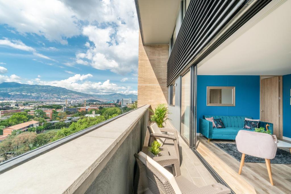 Nespecifikovaný výhled na hory nebo výhled na hory při pohledu z aparthotelu