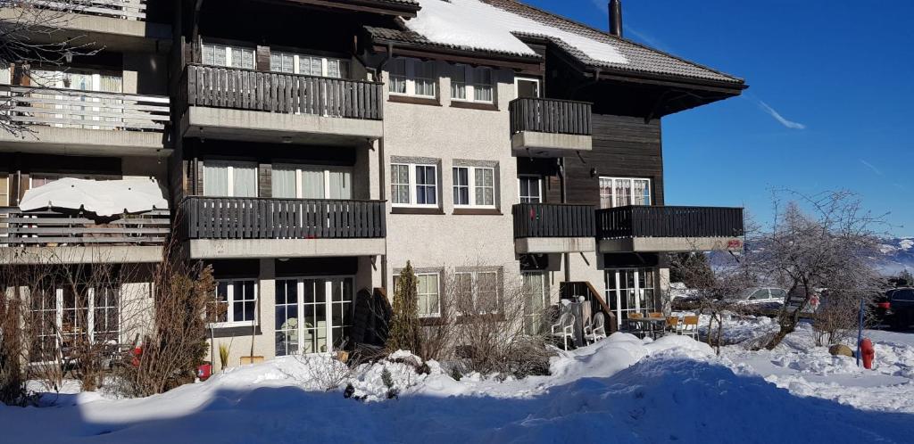 Appartement avec terrasse ensoleillée v zimě