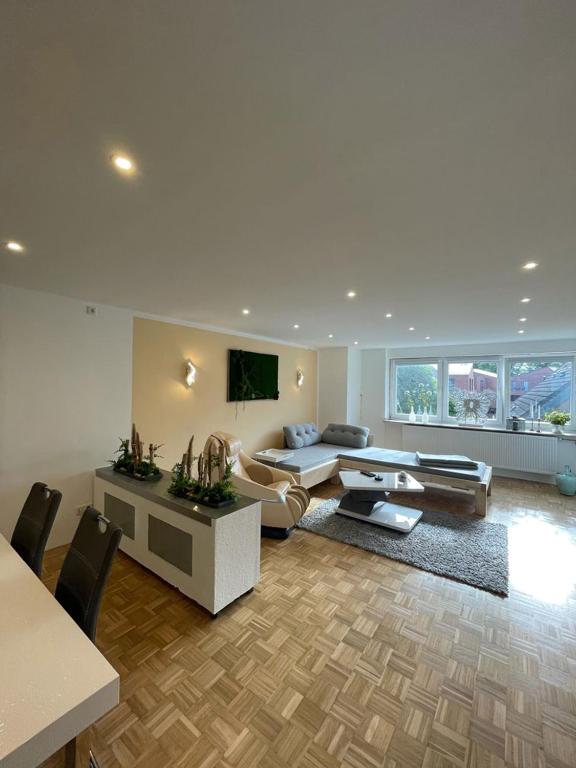 TV a/nebo společenská místnost v ubytování My Home Deluxe Ferienwohnung Sauna
