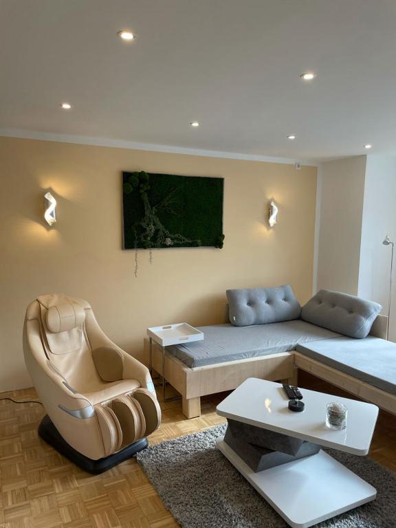 TV a/nebo společenská místnost v ubytování My Home Deluxe Ferienwohnung Sauna