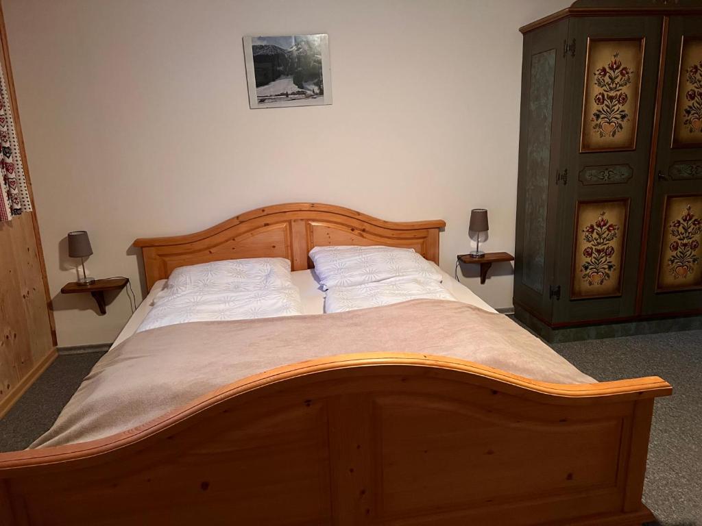 Postel nebo postele na pokoji v ubytování Ferienhaus Gertrud