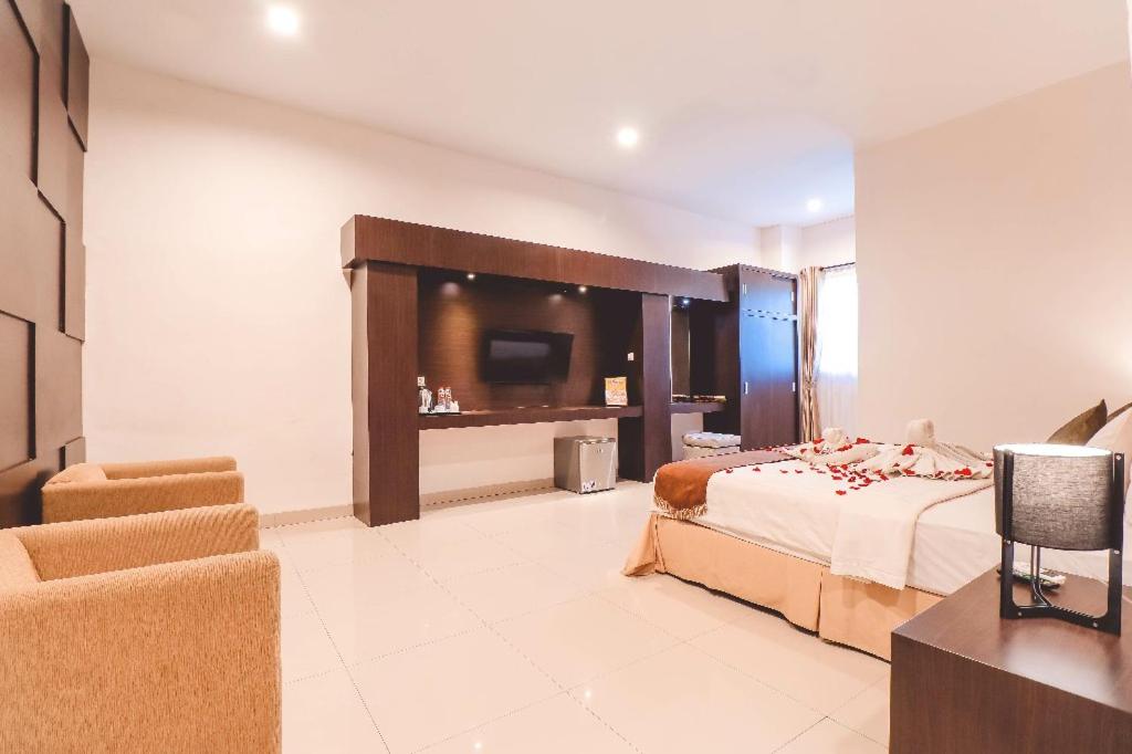 Posezení v ubytování Saka Hotel Medan