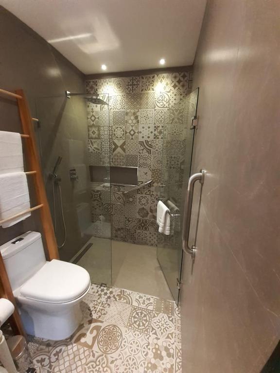 Koupelna v ubytování Hostal Suite Le Fabrique