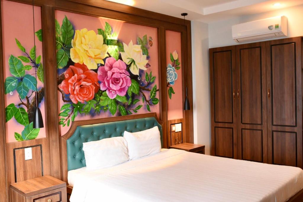 Postel nebo postele na pokoji v ubytování Jade Scene Hotel