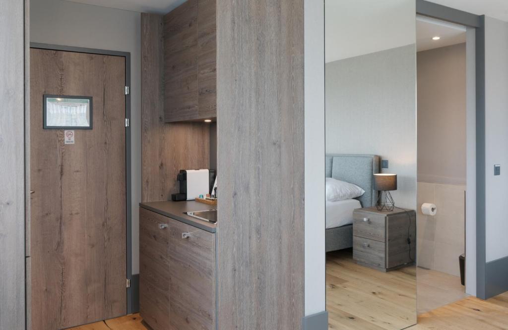 Postel nebo postele na pokoji v ubytování Wyna Motel