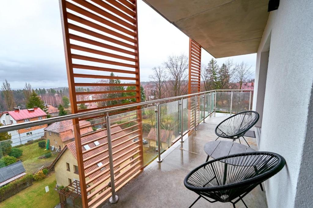 Balkón alebo terasa v ubytovaní LAGUNA Apartament Polanica Residence 48