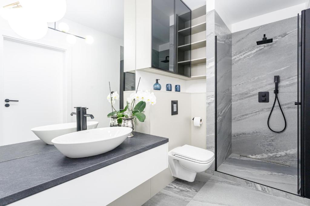 Kúpeľňa v ubytovaní Balticus Apartamenty Deluxe Promenada Gwiazd 14