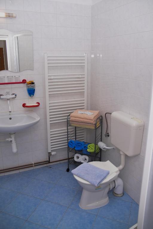Koupelna v ubytování Penzion Jordán