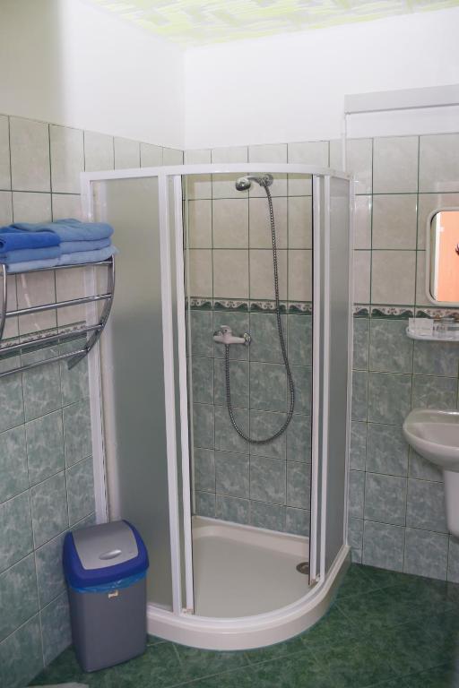 Koupelna v ubytování Penzion Jordán