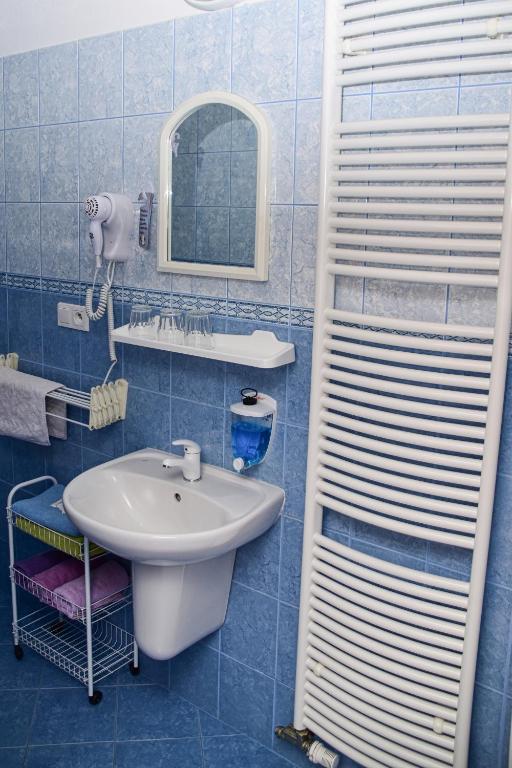 Koupelna v ubytování Penzion Jordán