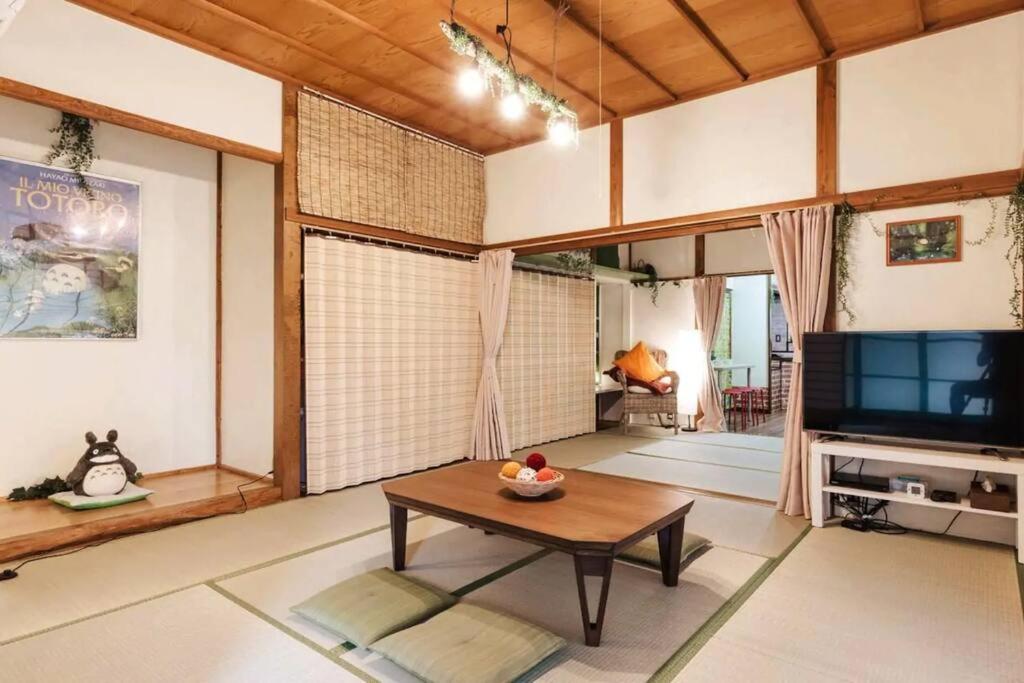 TV a/nebo společenská místnost v ubytování Forest Villa Hakone