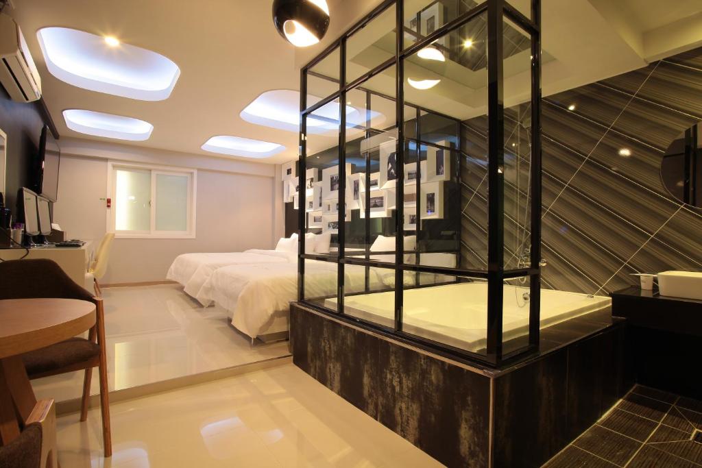Koupelna v ubytování Boutique Hotel Aria Nampo