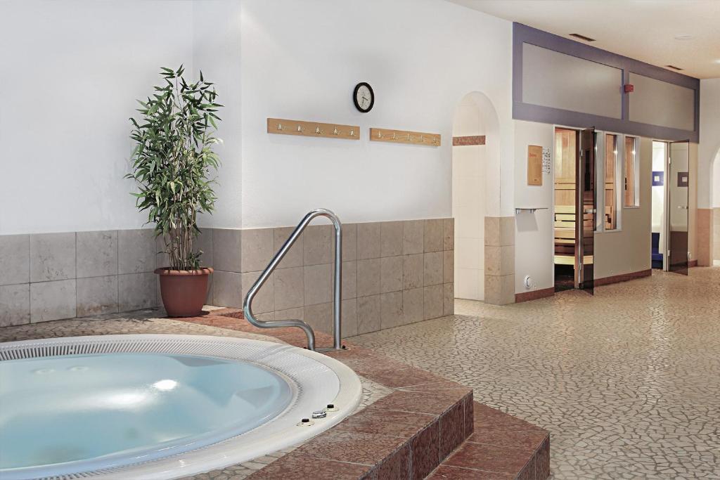 Koupelna v ubytování Aktiv-Hotel Traube