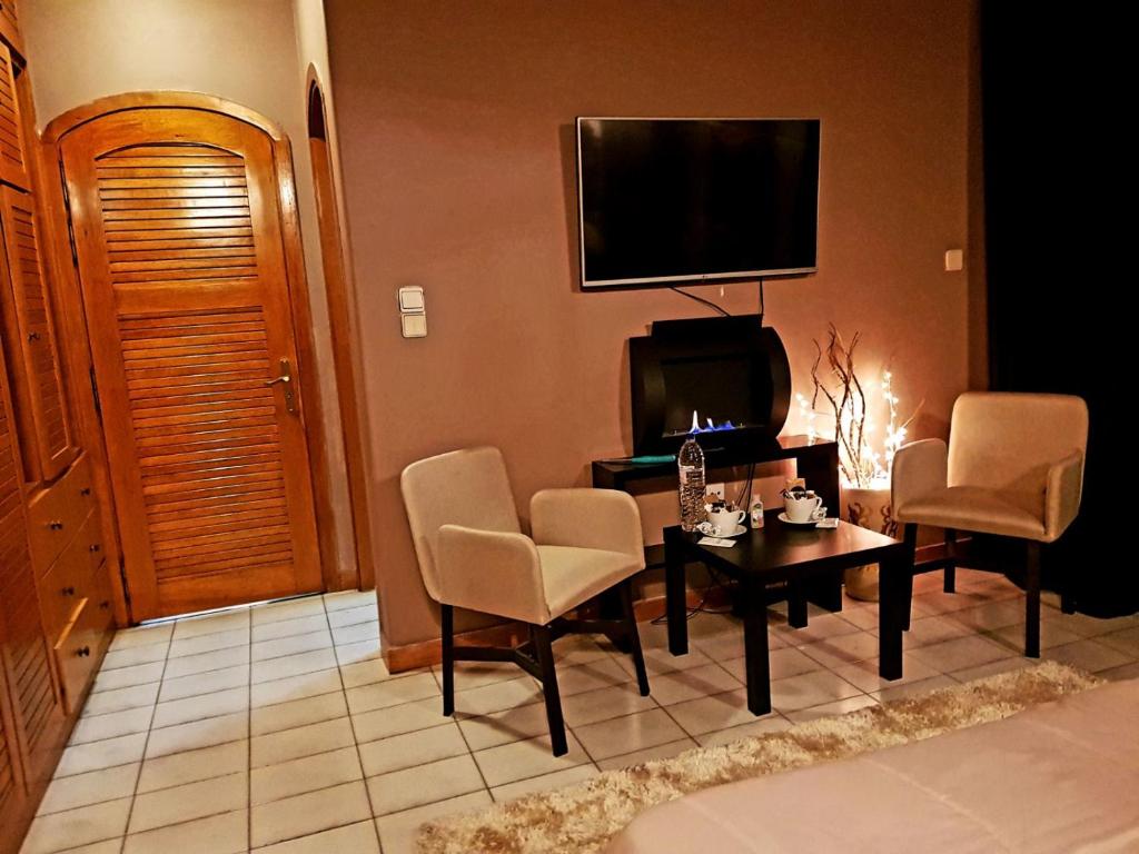 Posezení v ubytování Kouro's private room!