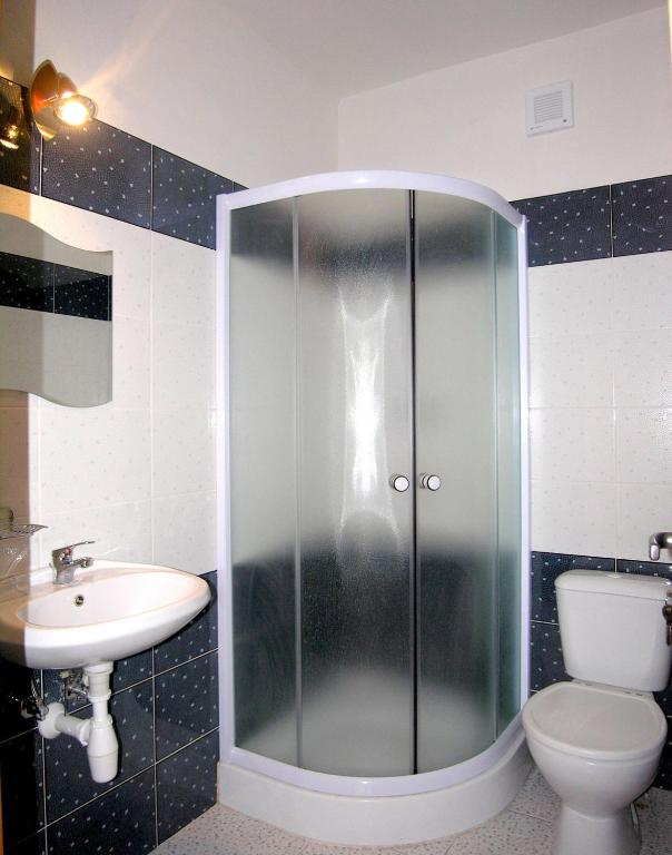 Koupelna v ubytování Apartmány Family Veľký Meder