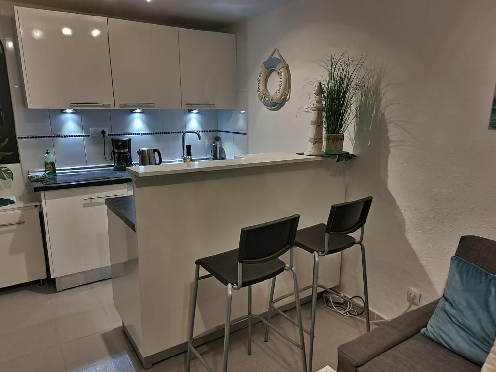 Kuchyň nebo kuchyňský kout v ubytování Ocean Forty C Apt. Green Oasis Costa Calma FUE