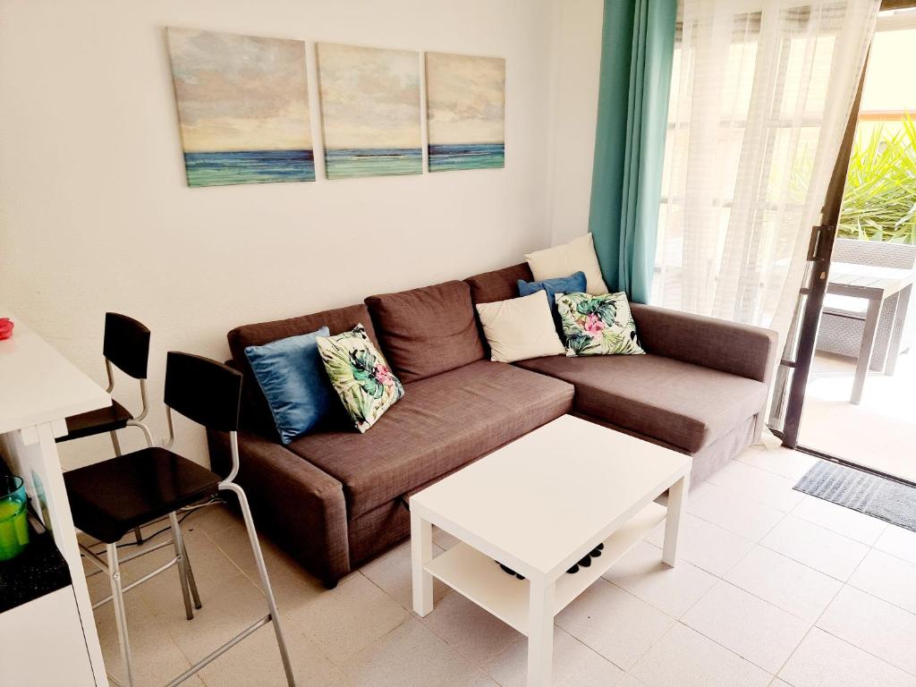 Posezení v ubytování Ocean Forty C Apt. Green Oasis Costa Calma FUE