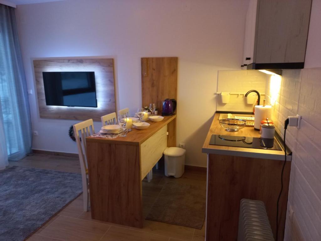 O bucătărie sau chicinetă la Studio Lola Jezero