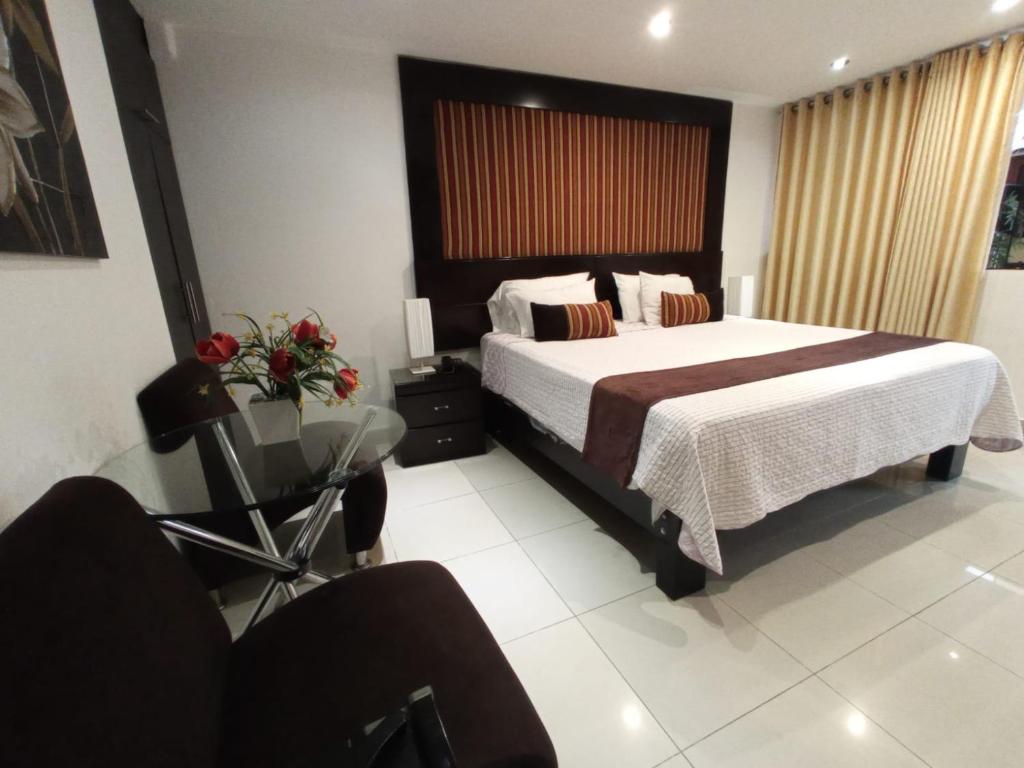 Postel nebo postele na pokoji v ubytování Monterrico Hotel Perú