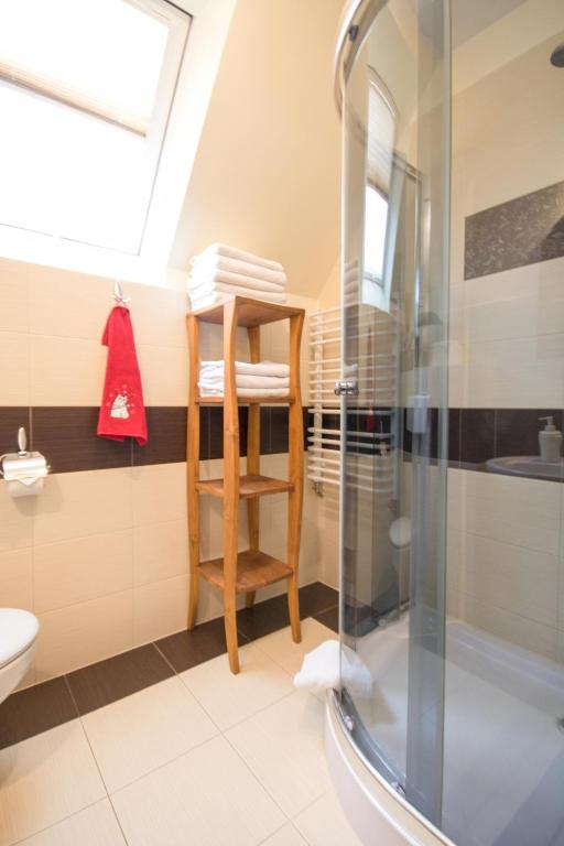Kúpeľňa v ubytovaní Apartamenty Trojaki przy Termach - Bańska Niżna