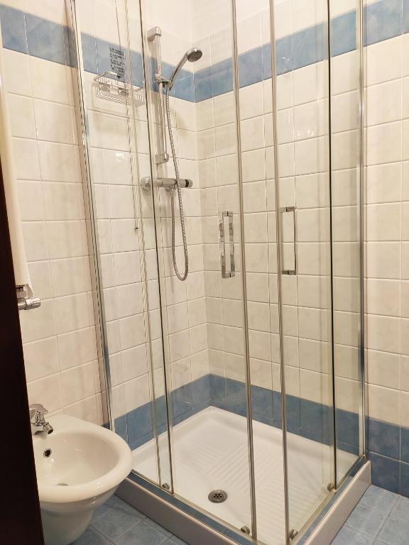 Koupelna v ubytování Hotel Cristallo