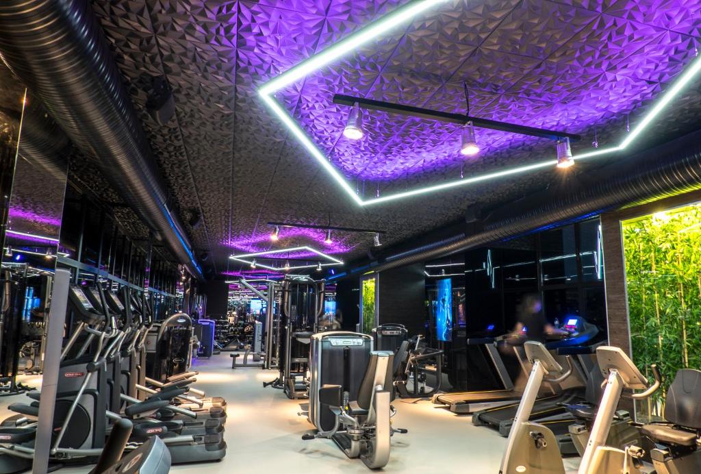 Fitness centrum a/nebo fitness zařízení v ubytování Hotel Arpezos