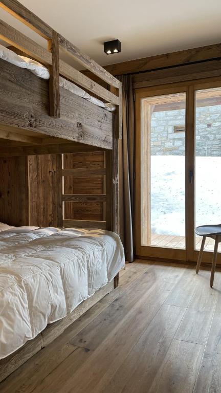 Postel nebo postele na pokoji v ubytování Polaris 1 001 - LUXE & SKI LIFT apartment 6 pers