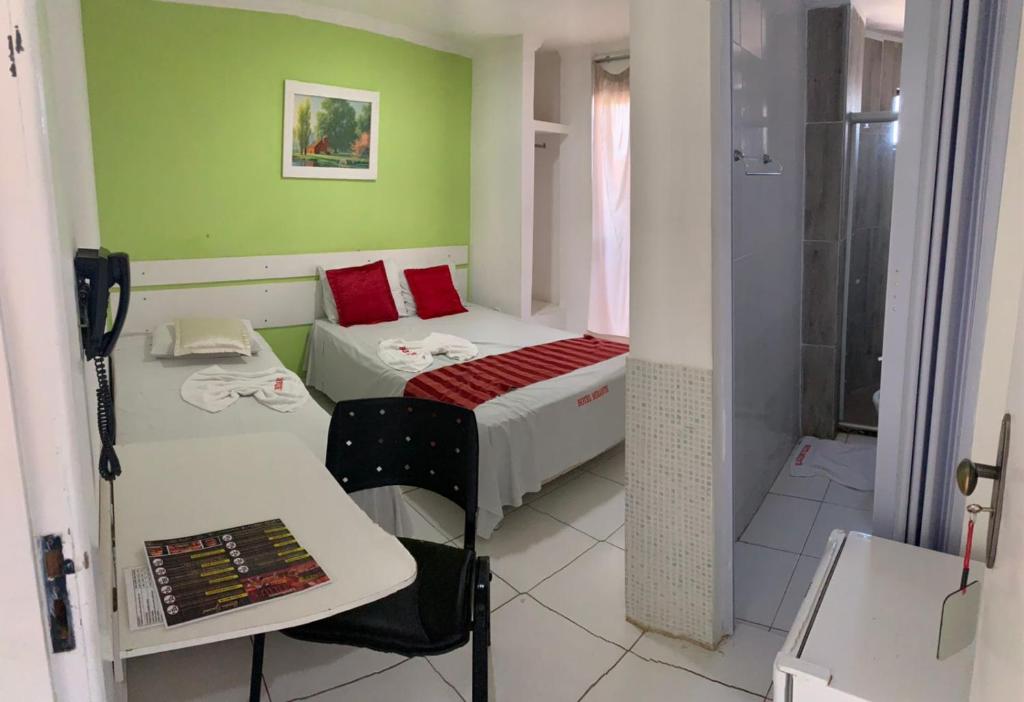 Postel nebo postele na pokoji v ubytování Hotel Mirante B