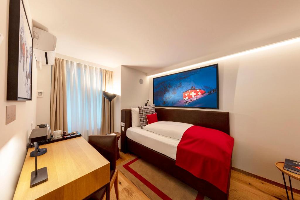 TV a/nebo společenská místnost v ubytování Fred Hotel Leonhardstrasse - Mobile Check-in