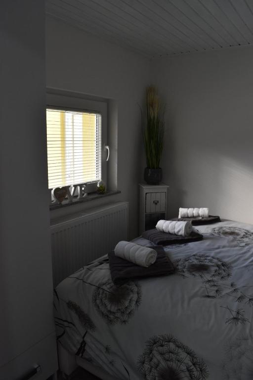 Postel nebo postele na pokoji v ubytování Apartma VRBA Dobrna
