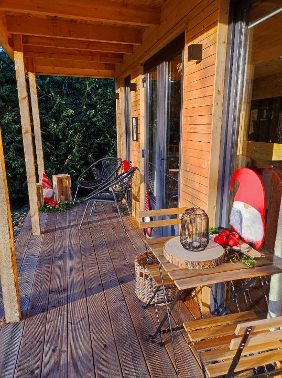 Balkón nebo terasa v ubytování Au Pré de Mukky