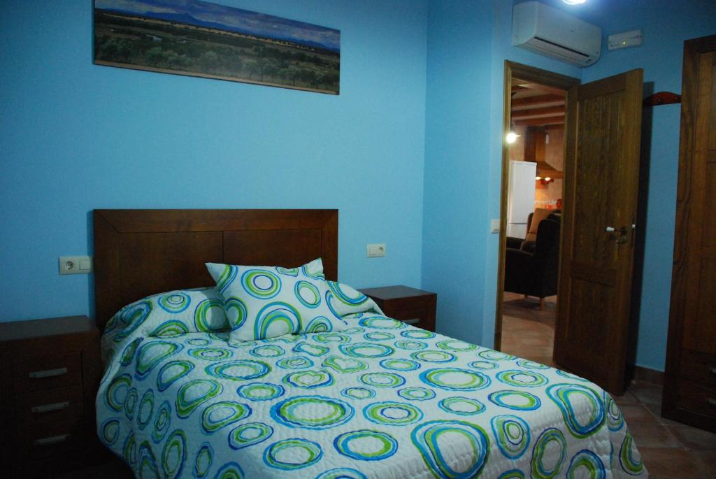 Postel nebo postele na pokoji v ubytování Casa Rural Tablas de Daimiel