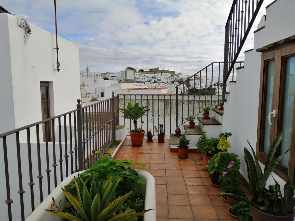 Balkón nebo terasa v ubytování La Guarida de Vejer Casa Rural