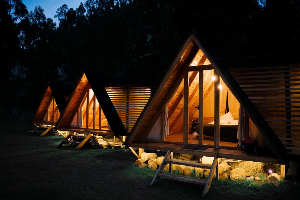 Zahrada ubytování Hawkay Glamping