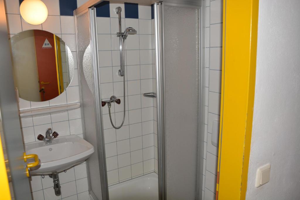 Koupelna v ubytování Jugendherberge Bad Gastein