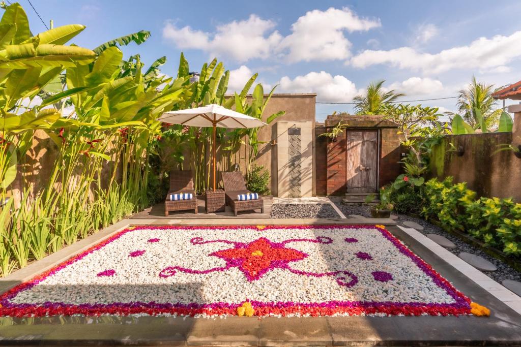 Zahrada ubytování Sridewi Villas Ubud