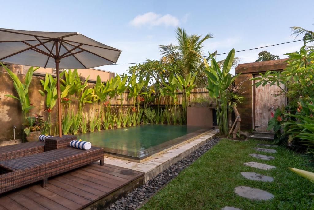 Zahrada ubytování Sridewi Villas Ubud