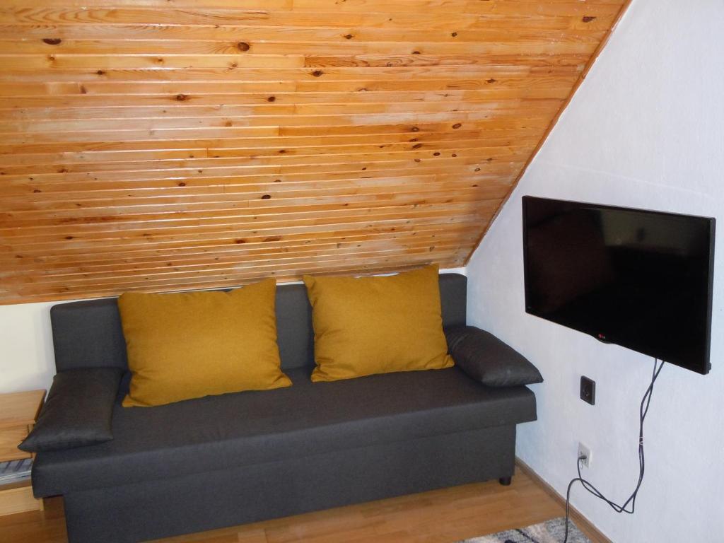 TV a/nebo společenská místnost v ubytování apartman-kata