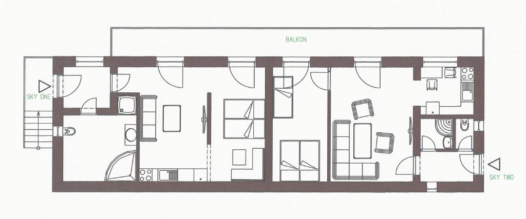 The floor plan of SKY one & two