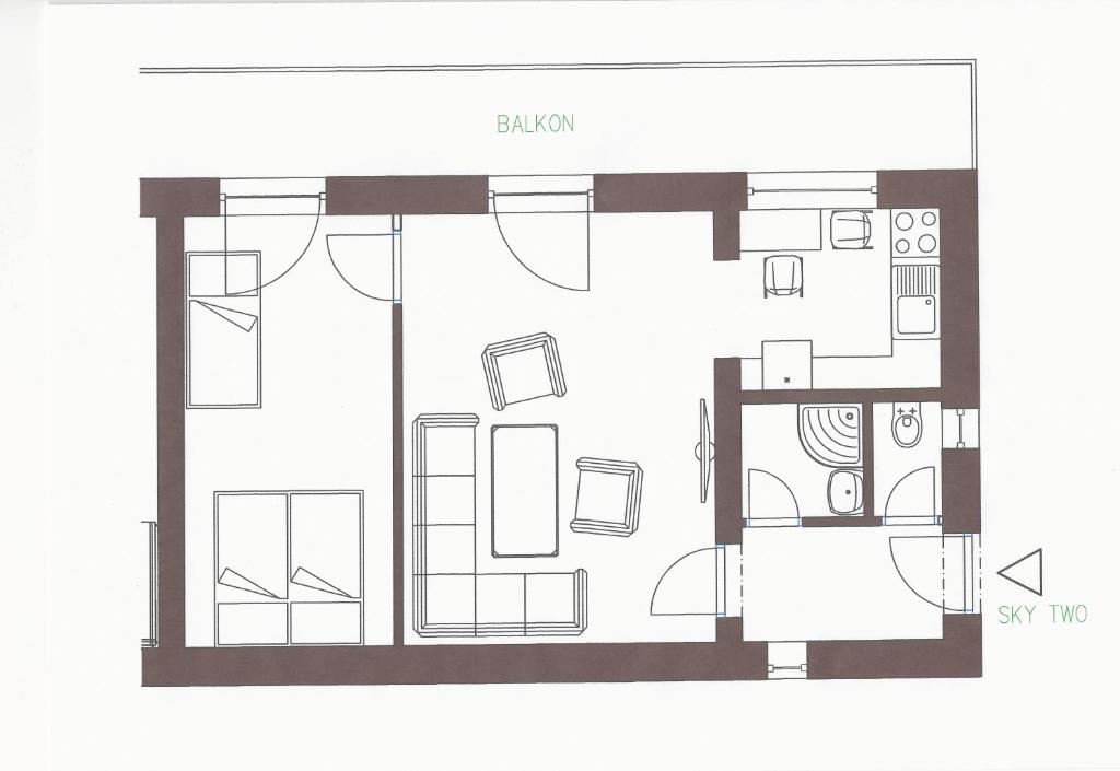 The floor plan of SKY one & two