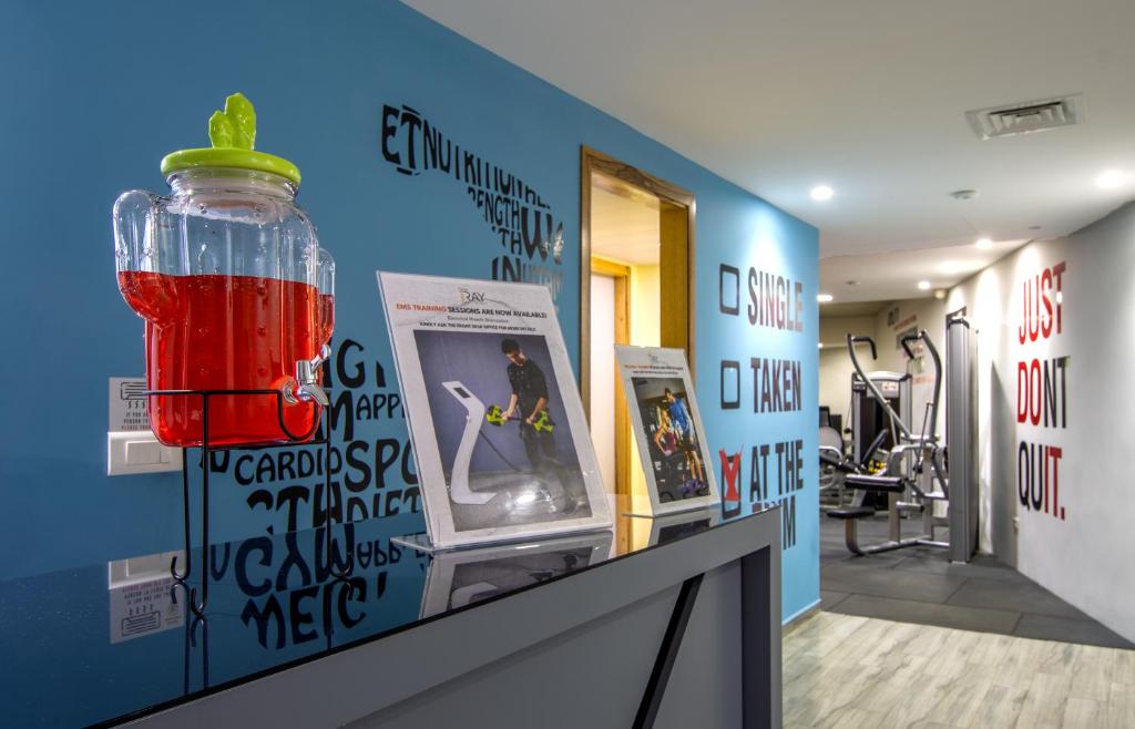 Fitness centrum a/nebo fitness zařízení v ubytování The Ray Hotel and Studios