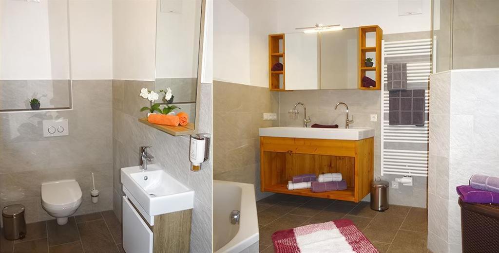 Koupelna v ubytování Ferienwohnung Natural B