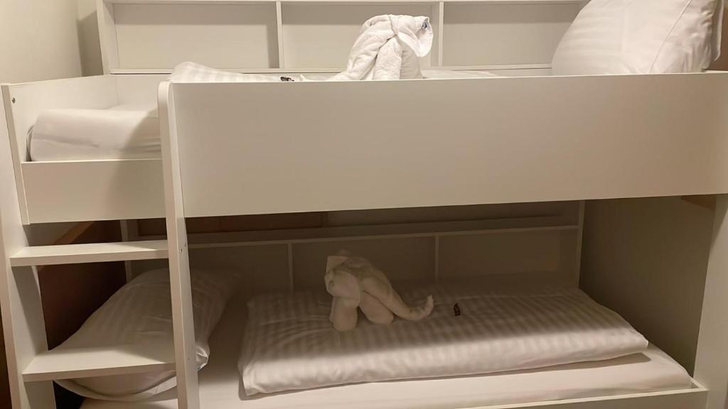 Postel nebo postele na pokoji v ubytování Golf & Skipension Krug