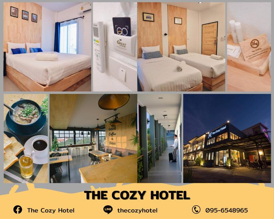 Postel nebo postele na pokoji v ubytování The Cozy Hotel