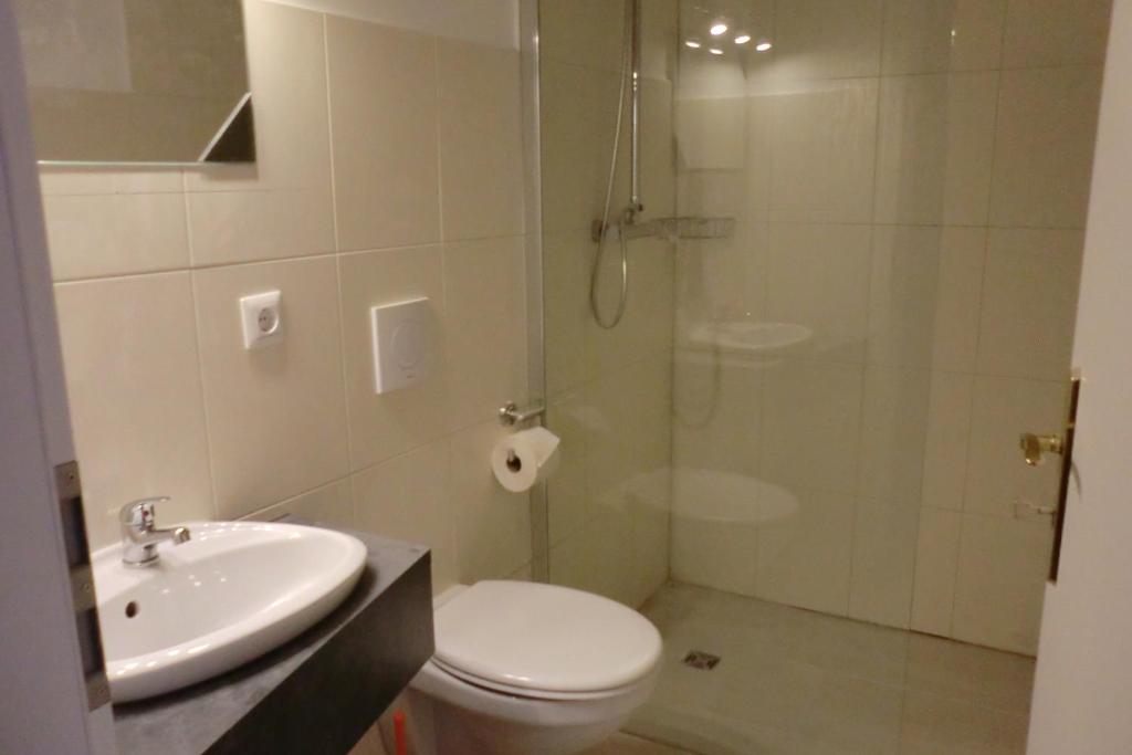 Koupelna v ubytování Gästezimmer Vogelsberg
