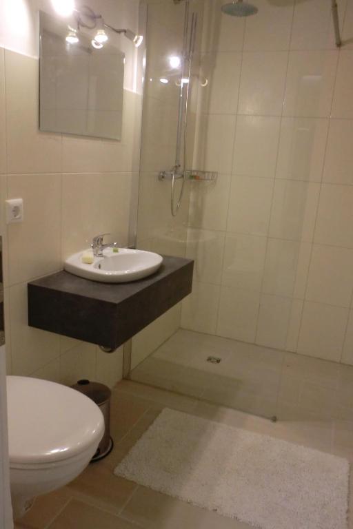 Koupelna v ubytování Gästezimmer Vogelsberg